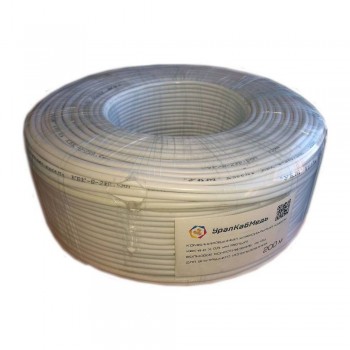 Кабель видеонаблюдения 2*0.5 мм внутренний УралКабМедь белый 200 м бухта