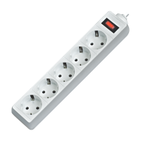 Сетевой фильтр Defender ES 5 5 м, белый, 5 розеток