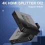 Разветвитель HDMI 1x2 2K 4K 3D 1.4b