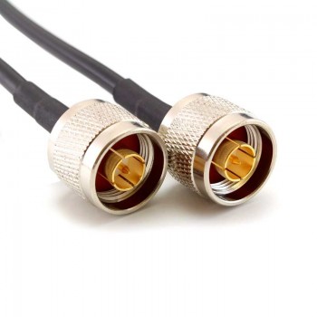 Кабельная сборка с разъемами N-male и N-male (10м) Rexant RG8X