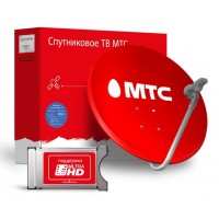 Комплект спутникового ТВ МТС с CAM-модулем и антенной