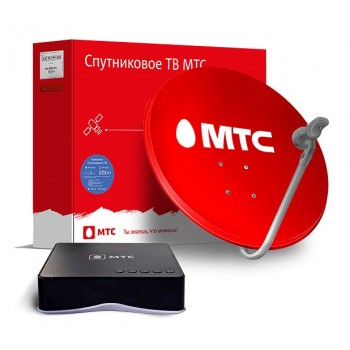 Комплект спутникового ТВ МТС с ресивером и антенной