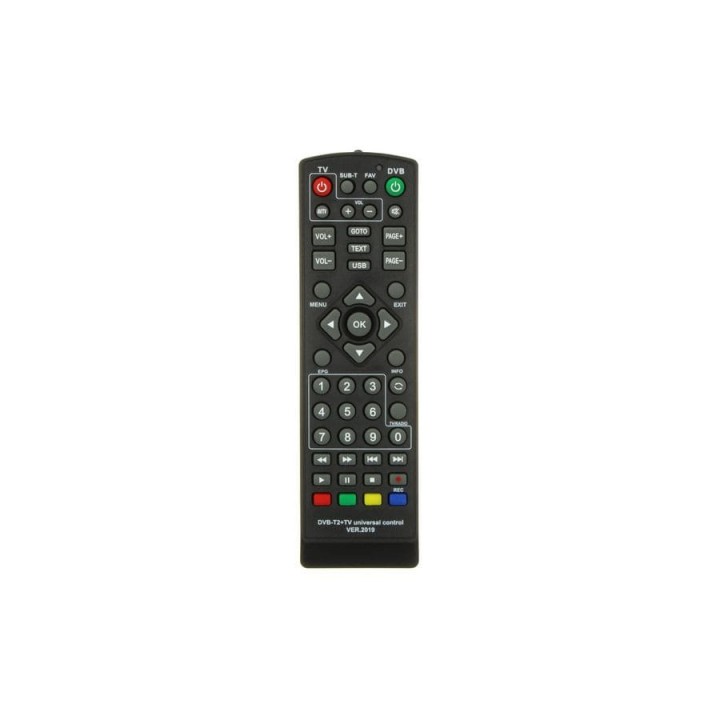 Пульт универсальный для приставок DVB-T2+2 ver. 2019