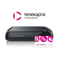 Интерактивный спутниковый ресивер Телекарта M1 Irdeto с картой доступа